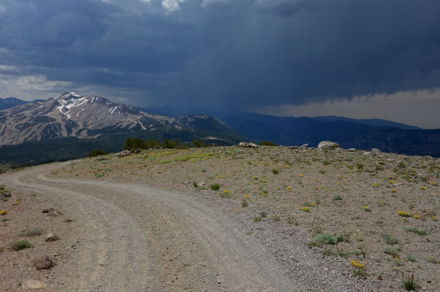Skies darken to the south.