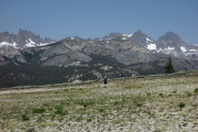 Nancy and Trudy scout out a location on the ridge to scatter Charlie's ashes.