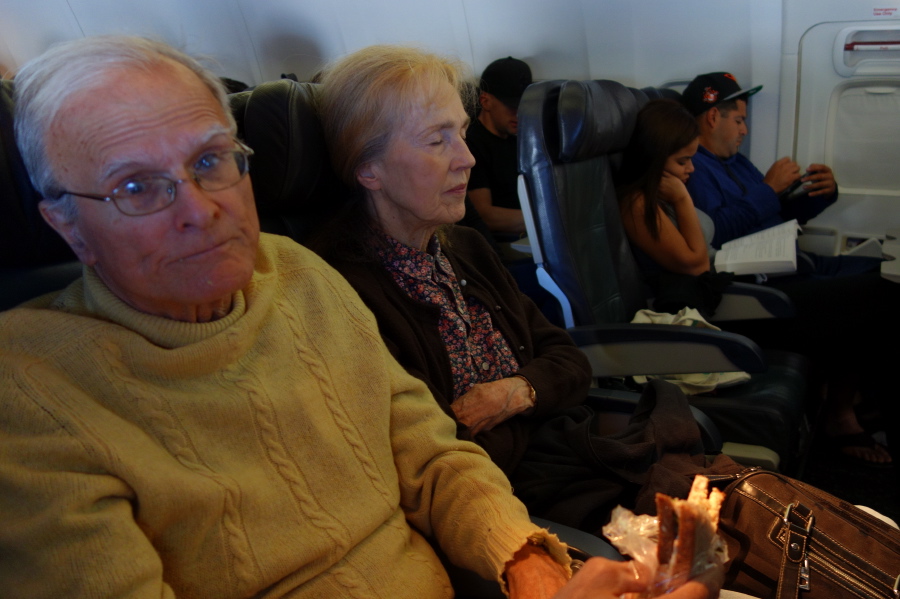 David and Kay in their seats