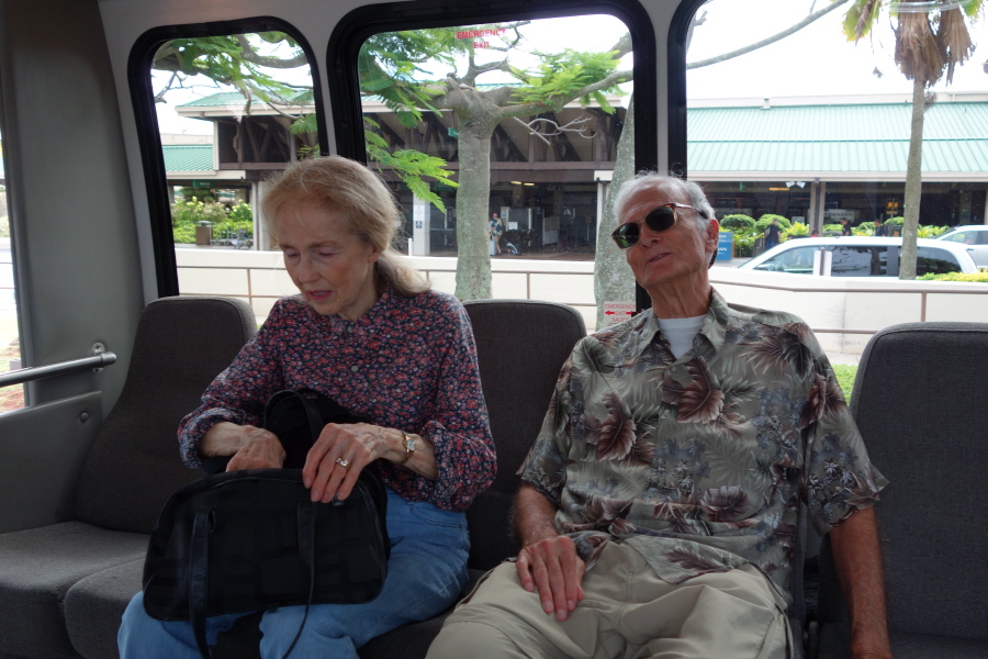 On the rental car shuttle