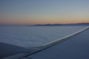 Climbing above the fog
