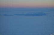 Mt. Tamalpais and parts of Marin County poke above the fog.