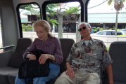 On the rental car shuttle