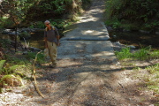 David at the ford through the San Lorenzo River