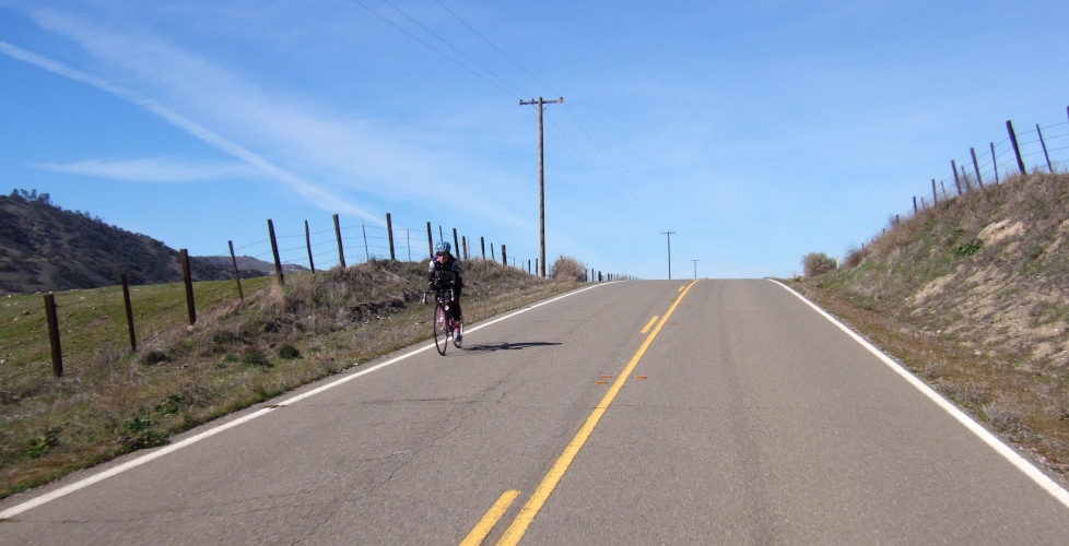 Andrea Ivan nears the turnaround.