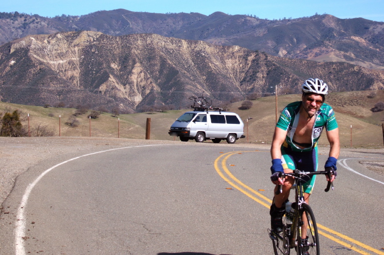 At the Bear Valley-San Benito summit.