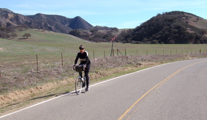 John Curd climbs north from Topo Valley into Dry Lake Valley.