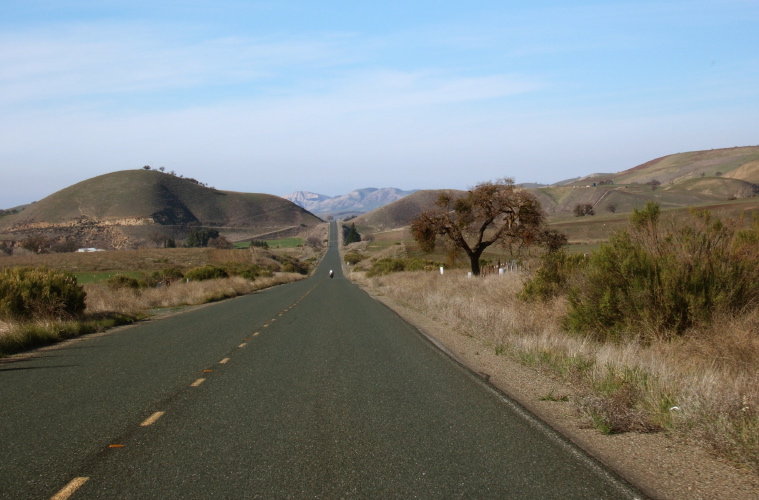 The final ten miles back to Paicines.