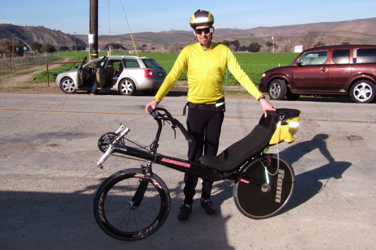 Zach models his Carbon Aero.