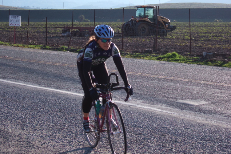 Andrea Ivan rolls into the finish.