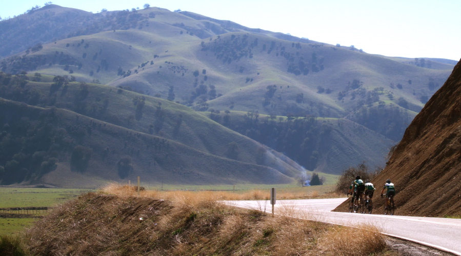 The team descends toward Lewis Canyon.