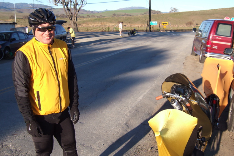 Andy and his tricked-out Tour Easy.