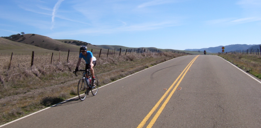 Riding north through Peachtree Valley.