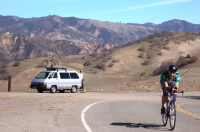 Barry Burr at the Bear Valley-San Benito summit.