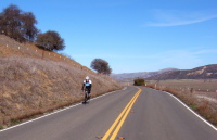 Riding over the top of Dry Lake Valley.