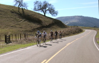 Another five-man team rides north through Peachtree Valley.