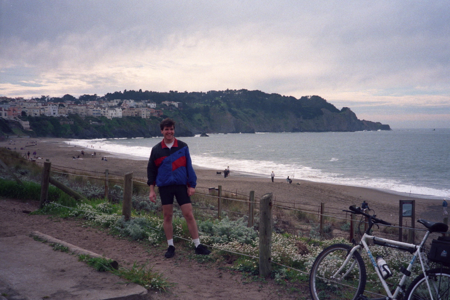 Derek at Baker Beach in the Presdio