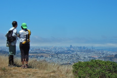 Dan and Cara enjoy the view of San Francisco.