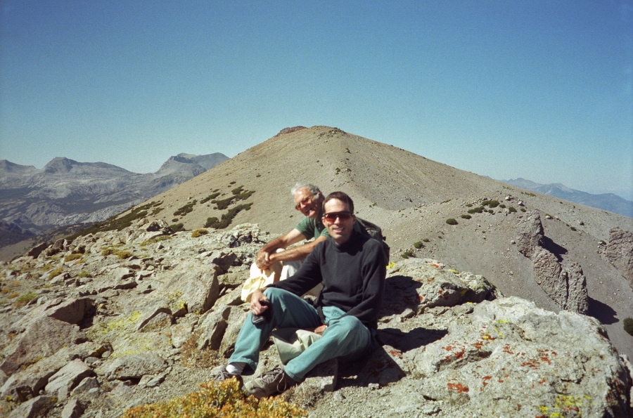 David and BIll on the summit of the eastern Teat (2)
