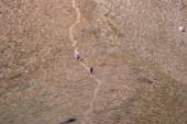 Frank and Stella on the far side of Deadman Pass.