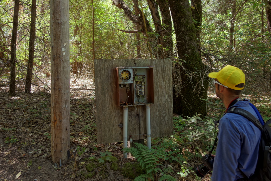 An old electrical panel