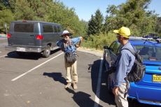 Frank and Bogdan get ready to start.