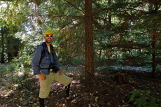 Bogdan at the summit of Sunnyvale Mountain