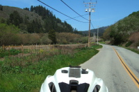 Swanton Road runs down a beautiful quiet valley.