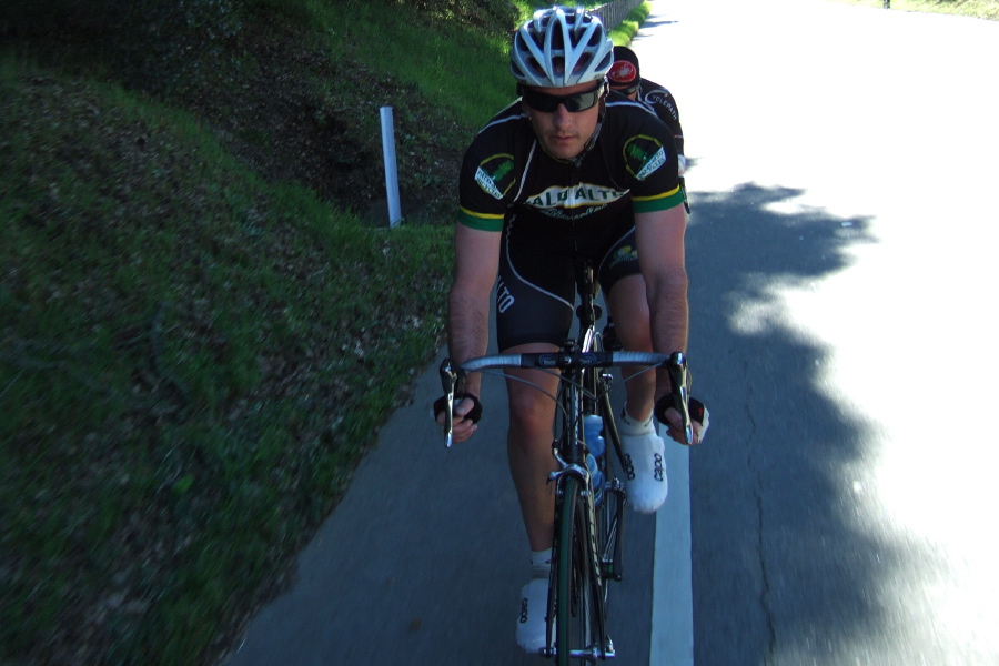 These guys had no trouble staying on my tail as we cruised down Portola Rd. at about 33 mph.