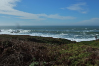 Big surf off Pebble Beach, San Mateo County.