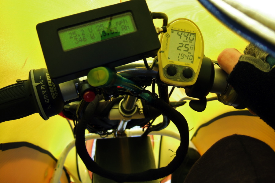 Instruments reading while climbing the gradual incline on CA1 southbound near Ano Nuevo Reserve