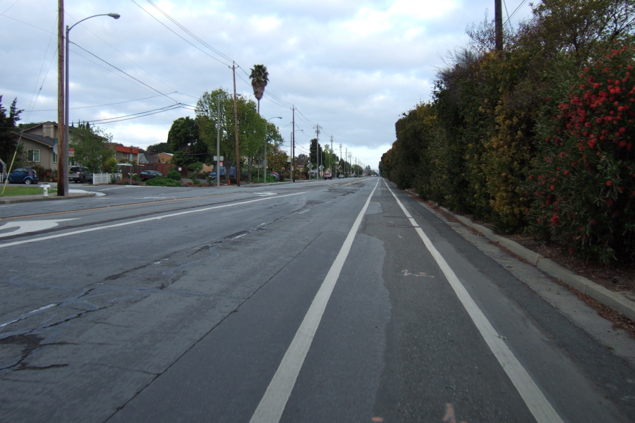 Westbound on Evelyn Ave., Sunnyvale