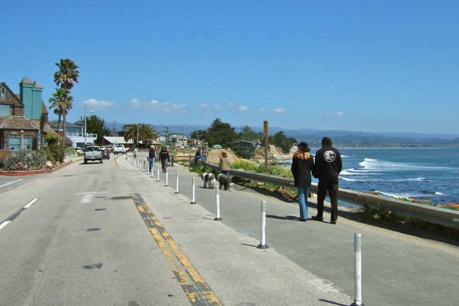 Passing Pleasure Point.