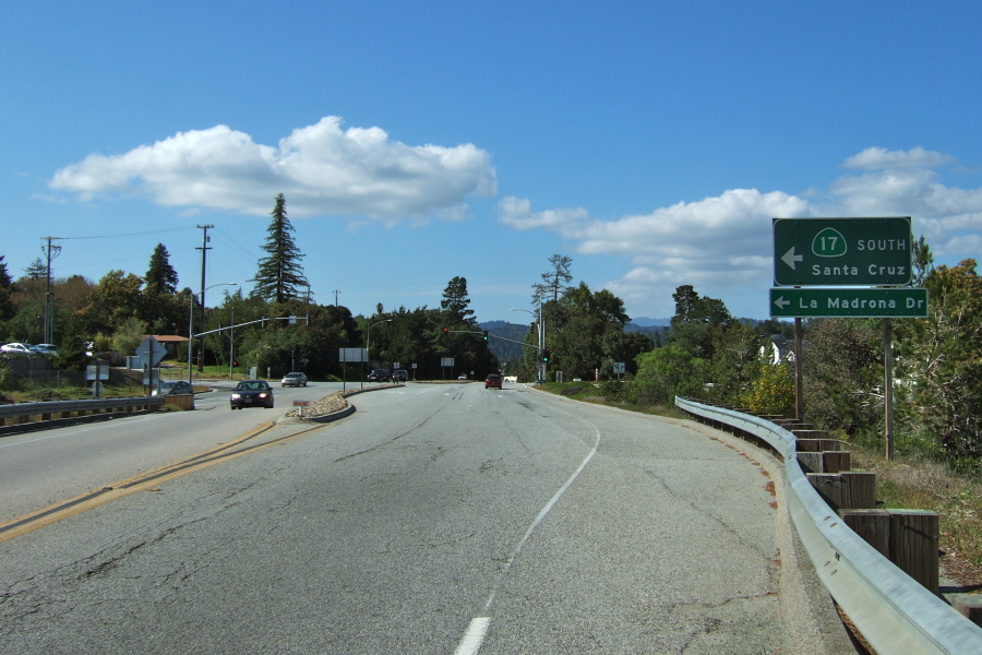 Starting down Mt. Hermon Rd. into Scotts Valley
