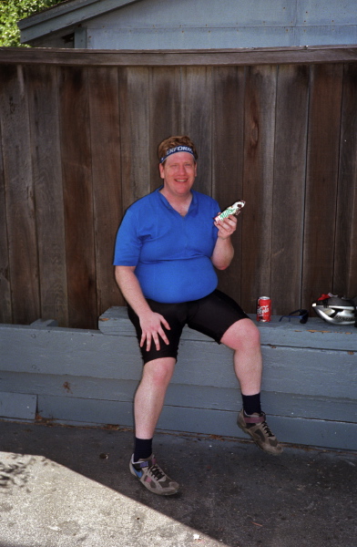 Chris stops to enjoy a Milky Way.