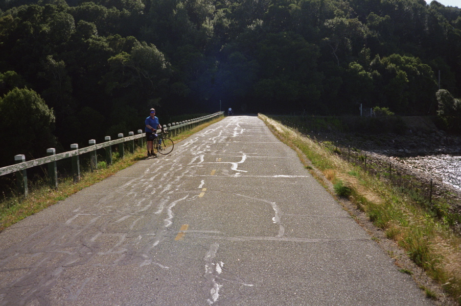 Chris on the San Andreas Dam