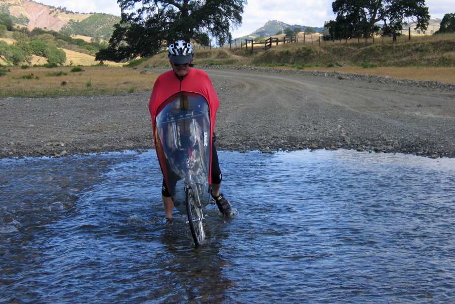 Ron walks the rest of the way through.