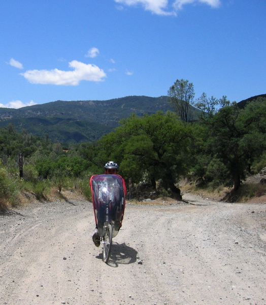 Ron climbs Clear Creek Rd. (2720ft)