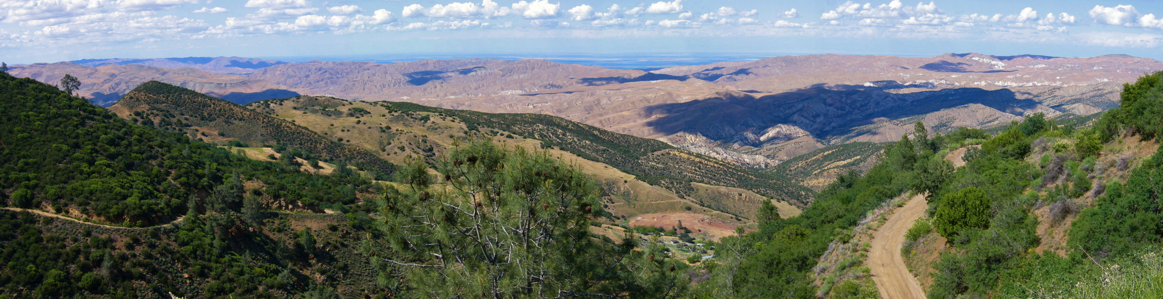 Looking out to the north over Idria. (3560ft)