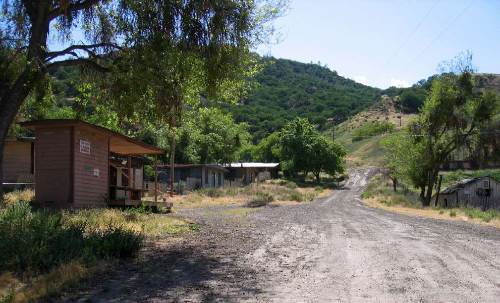 Looking back up Main Street, Idria. (2620ft)