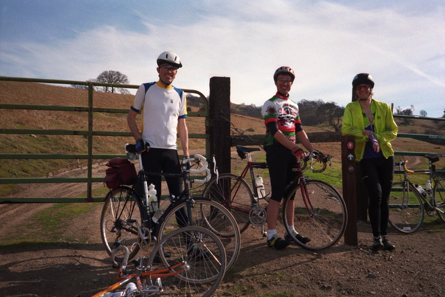 Bill B., Bill H., and Eric at the last gate.