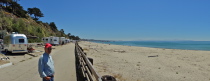 View south along the Seacliff RV park