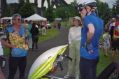Ron Bobb and I share a joke.