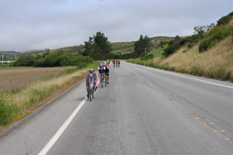 Riding south on Cloverdale Rd.
