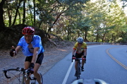 Paul Melville and Steve Chapel climb CA9.