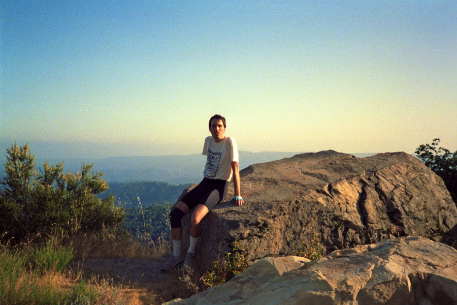 Bill at the Castle Rock viewpoint on Skyline Blvd.