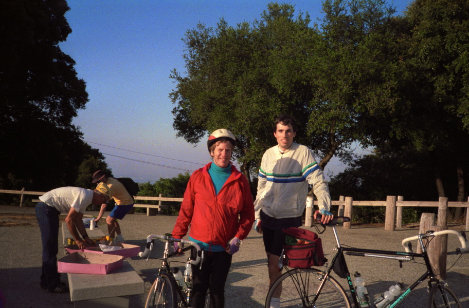 Chris and Bill at Saratoga Gap rest stop.