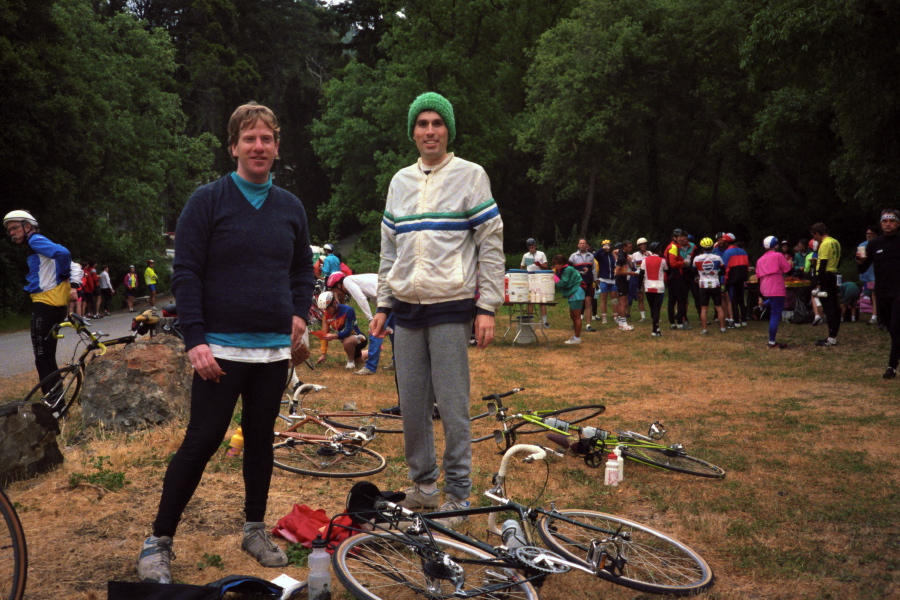 Chris and Bill at La Honda rest stop.