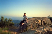 Bill at the Castle Rock viewpoint on Skyline Blvd.