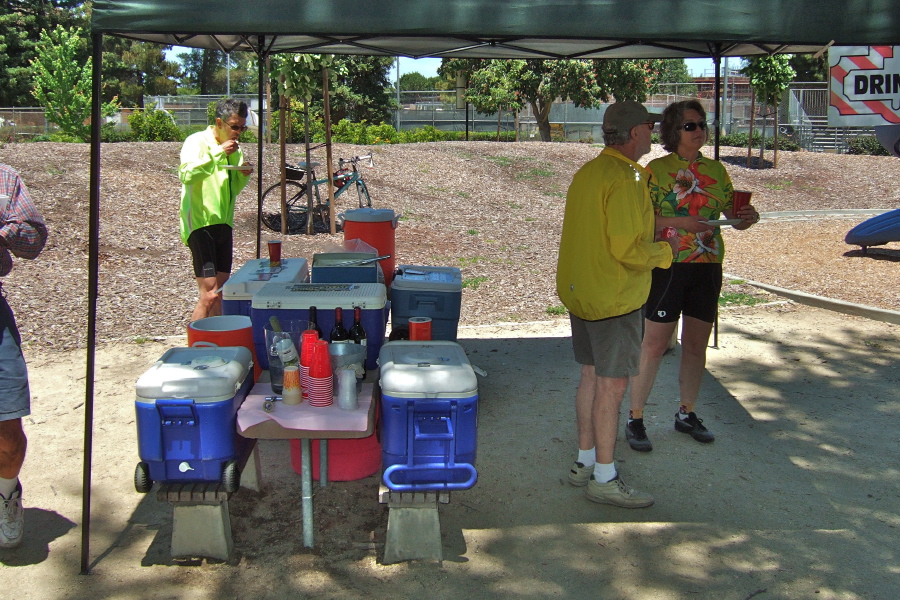 Drinks Table serving cold beer, wines, sodas & water